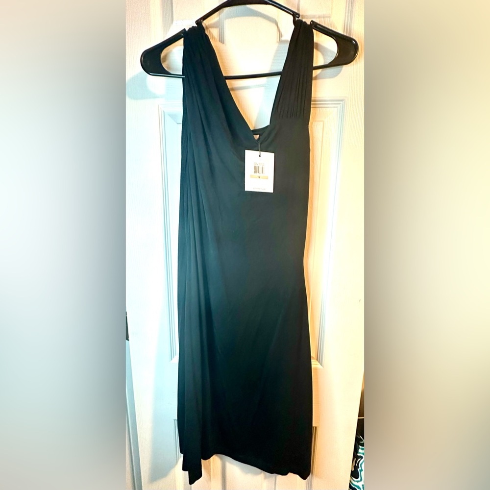 Calvin Klein Womens knee length black sleeveless dess size 12